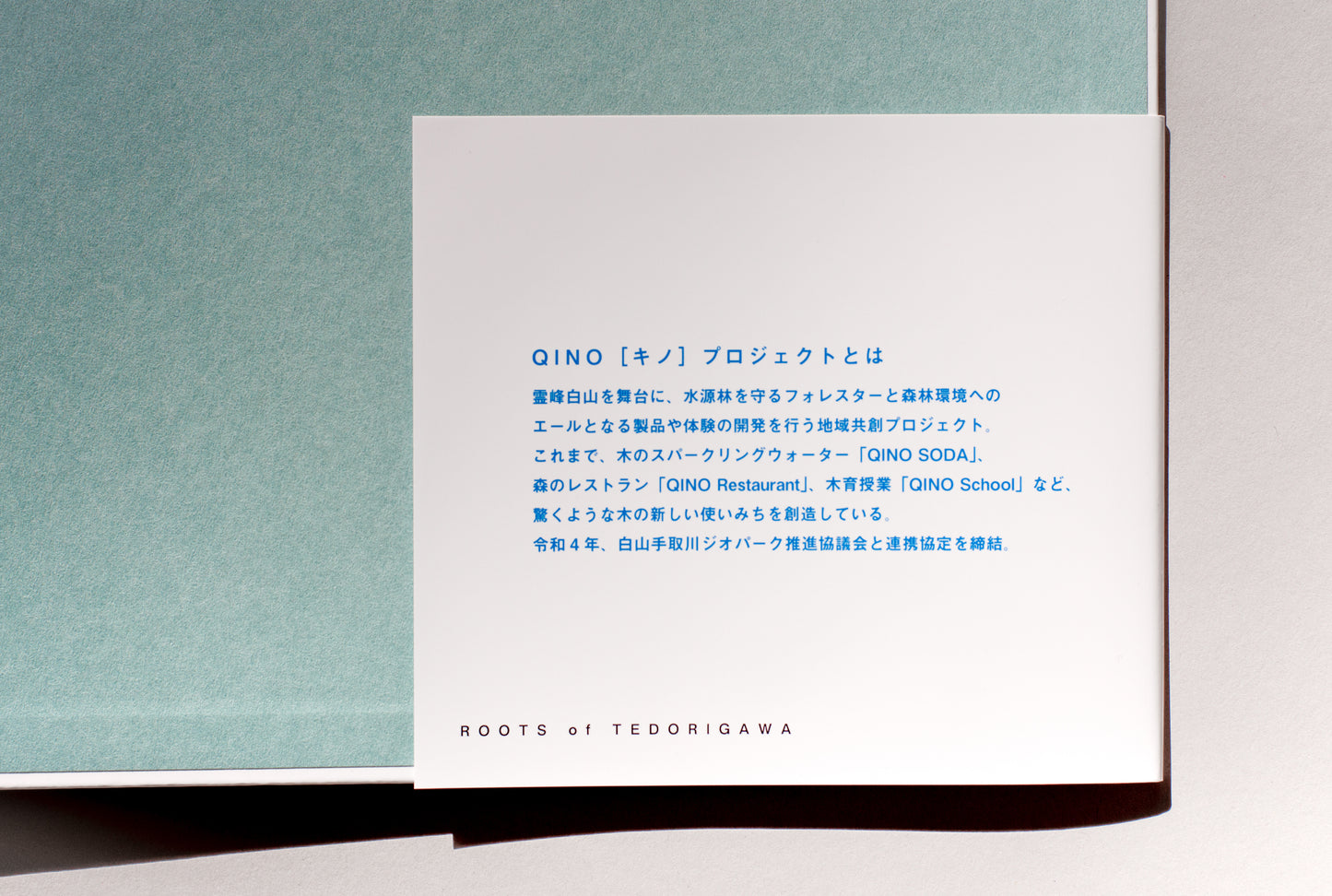 写真集 「ROOTS of TEDORIGAWA」〔ルーツ オブ 手取川〕